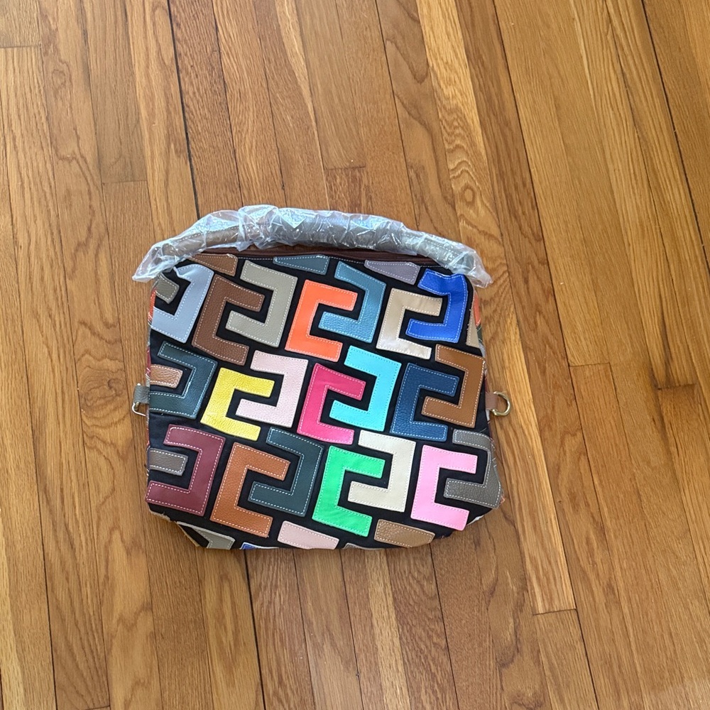Colorful Geometric Patterned Bag